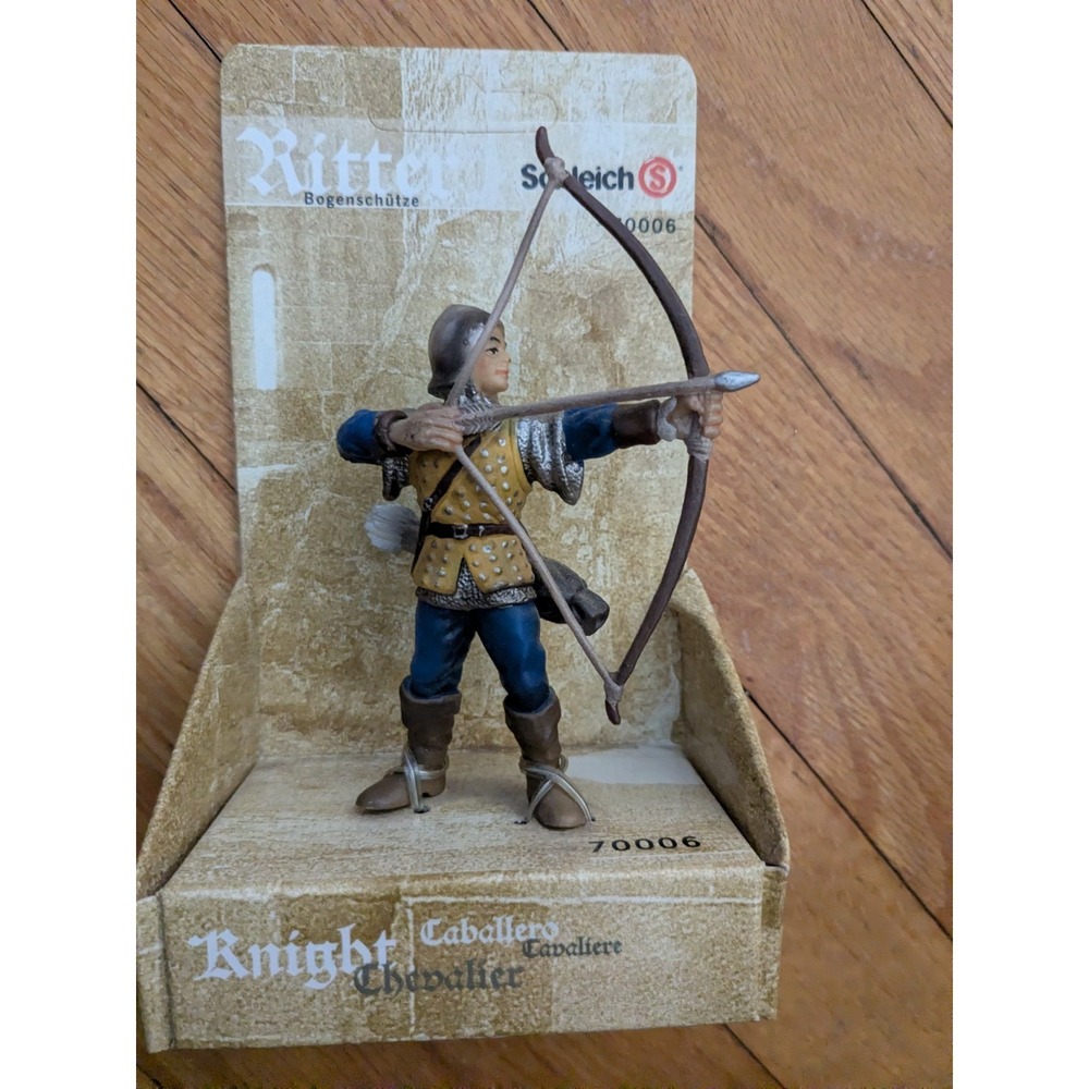 Schleich‎ 70006 Knight Caballero Action Figure - Blue Archer - Mint Condition